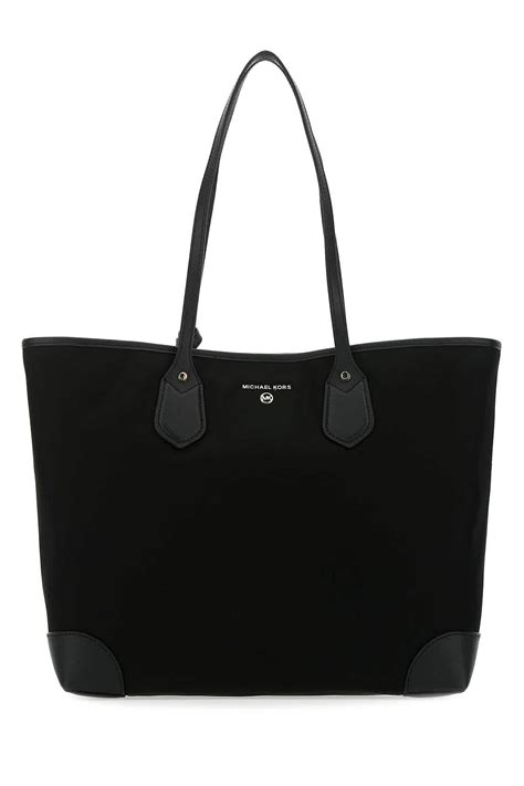 michael kors large black tote|michael kors black nylon tote.